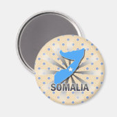 Vlaggenkaart van Somalië 2.0 Magneet (Voorkant / Achterkant)