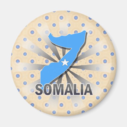 Vlaggenkaart van Somalië 2.0 Magneet (Voorkant)