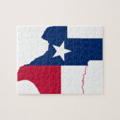 Vlaggenkaart van Texas Legpuzzel (Horizontaal)