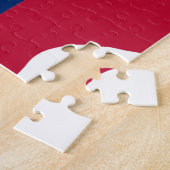 Vlaggenkaart van Texas Legpuzzel (Zijkant)