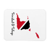 Vlaggenkaart van Trinidad en Tobago Magneet (Horizontaal)
