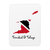 Vlaggenkaart van Trinidad en Tobago Magneet (Verticaal)