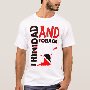Vlaggenkaart van Trinidad en Tobago T-shirt