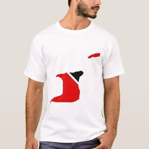 Vlaggenkaart van Trinidad Tobago T-shirt