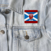 Vlaggenkaart van vakbondslid Scottish Independence Vierkante Button 5,1 Cm (In situ)