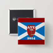 Vlaggenkaart van vakbondslid Scottish Independence Vierkante Button 5,1 Cm (Voorkant /achterkant)