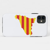 Vlaggenkaart voor Catalonië Case-Mate iPhone Case (Achterkant (horizontaal))