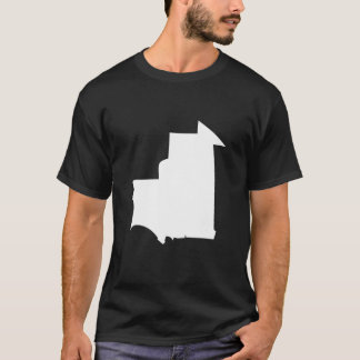 Vlaggenkaart voor Mauritanië - Mauritanië T-shirt