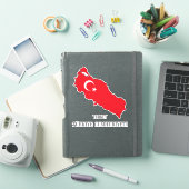 Vlaggenkaart voor Turkije Sticker (iPad Cover)