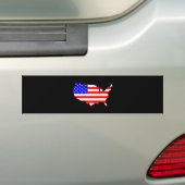 Vlaggenkaart VS Bumpersticker (Op auto)
