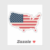 Vlaggenkaart VS Sticker (Vel)