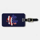 Vlaggenklaver van de VS Bagagelabel (Voorkant horizontaal)