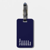 Vlaggenklaver van de VS Bagagelabel (Achterkant verticaal)