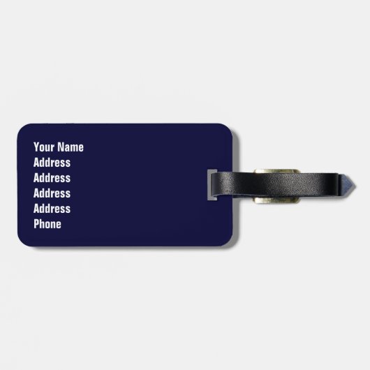 Vlaggenklaver van de VS Bagagelabel (Achterkant horizontaal)