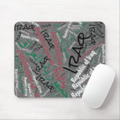 Vlaggenkleurige Iraakse vlag Patriottisch Muismat (Met muis)