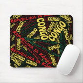Vlaggenkleurige Republiek Congo Muismat (Met muis)