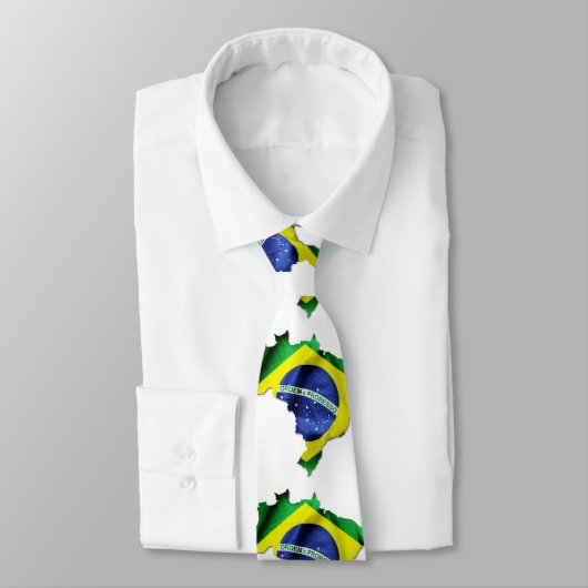 Vlaggenland Brazilië Stropdas (Gebonden)