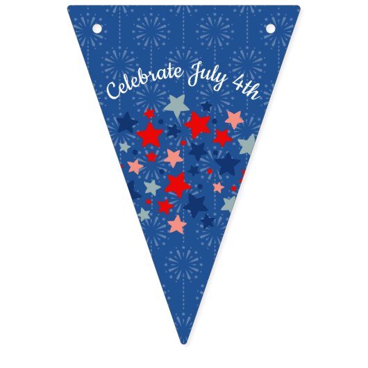 Vlaggenlijn 4 juli vlaggetjes (Eerste vlag)