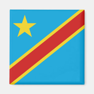 Vlaggenmagneet Congo-Kinshasa Magneet
