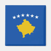 Vlaggenmagneet Kosovo Magneet (Voorkant)