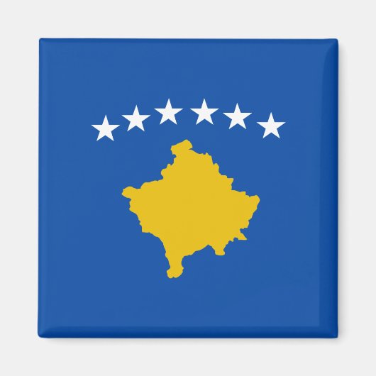 Vlaggenmagneet Kosovo Magneet (Voorkant)
