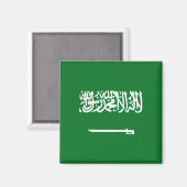 Vlaggenmagneet Saudi-Arabië Magneet (Voorkant / Achterkant)