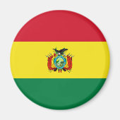 Vlaggenmagneet van bolivia magneet (Voorkant)