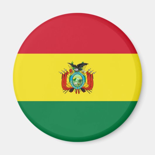 Vlaggenmagneet van bolivia magneet (Voorkant)