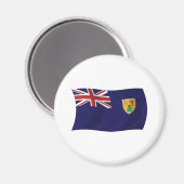 Vlaggennet van de Turks- en Caicoseilanden Magneet (Voorkant / Achterkant)