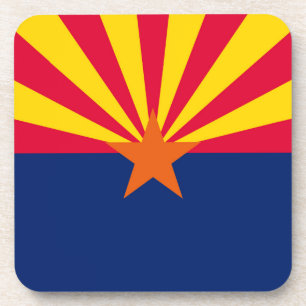 Vlaggenontwerp Arizona State Bier Onderzetter