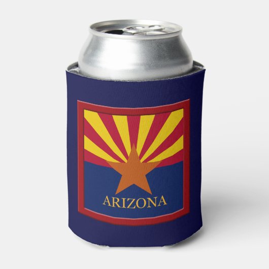 Vlaggenontwerp Arizona State Blikjeskoeler (Blikje Voorkant)