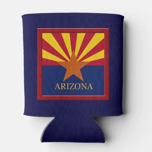 Vlaggenontwerp Arizona State Blikjeskoeler (Achterkant)