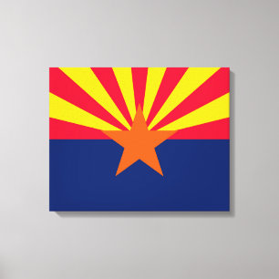 Vlaggenontwerp Arizona State Canvas Afdruk