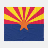 Vlaggenontwerp Arizona State Fleece Deken (Voorkant (Horizontaal))