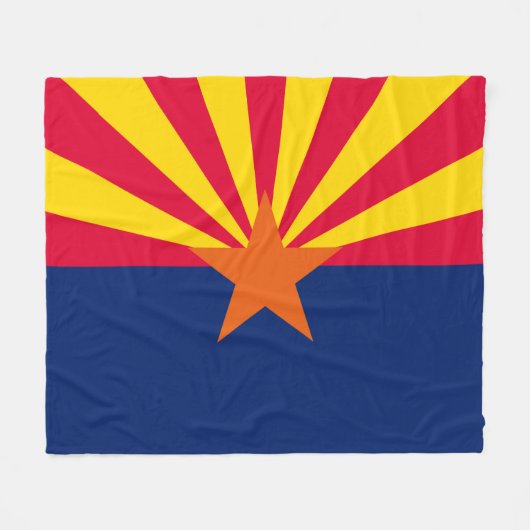 Vlaggenontwerp Arizona State Fleece Deken (Voorkant (Horizontaal))