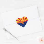Vlaggenontwerp Arizona State Hart Sticker (Envelop)