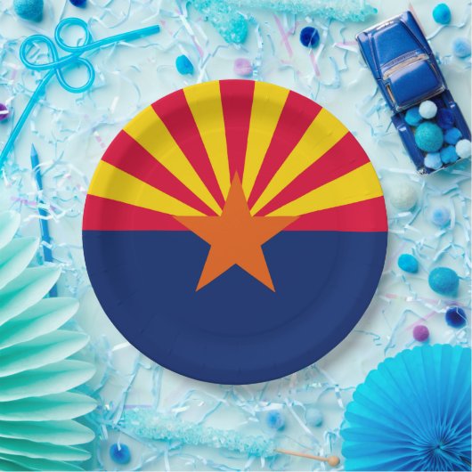 Vlaggenontwerp Arizona State Papieren Bordje (Feest)
