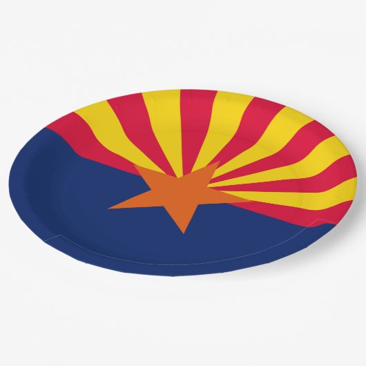 Vlaggenontwerp Arizona State Papieren Bordje (Gekanteld)