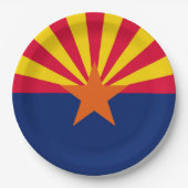 Vlaggenontwerp Arizona State Papieren Bordje (Voorkant)