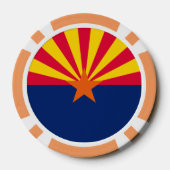 Vlaggenontwerp Arizona State Pokerchips (Achterkant)