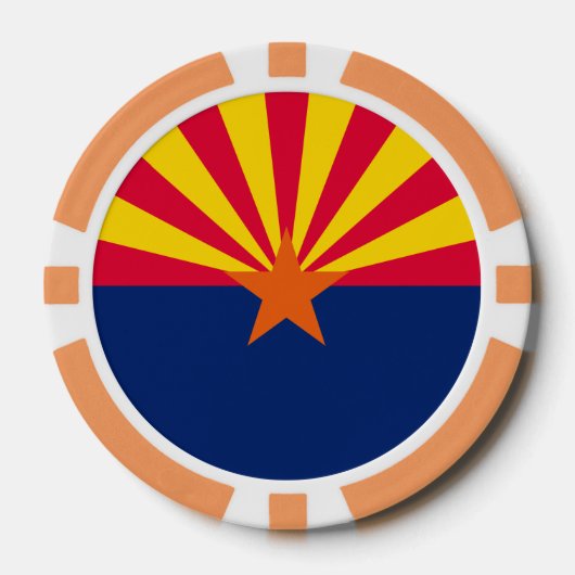 Vlaggenontwerp Arizona State Pokerchips (Voorkant)