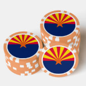 Vlaggenontwerp Arizona State Pokerchips (Opstapeling)