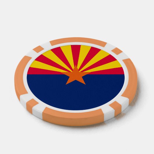 Vlaggenontwerp Arizona State Pokerchips (Enkel)