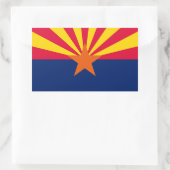 Vlaggenontwerp Arizona State Rechthoekige Sticker (Tas)