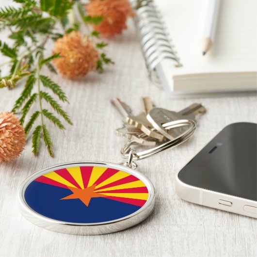 Vlaggenontwerp Arizona State Sleutelhanger (Zijkant)