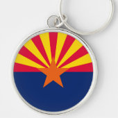 Vlaggenontwerp Arizona State Sleutelhanger (Voorkant)