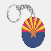 Vlaggenontwerp Arizona State Sleutelhanger (Voorkant Links)