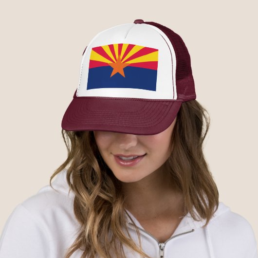 Vlaggenontwerp Arizona State Trucker Pet (In situ)