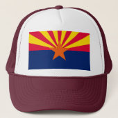 Vlaggenontwerp Arizona State Trucker Pet (Voorkant)