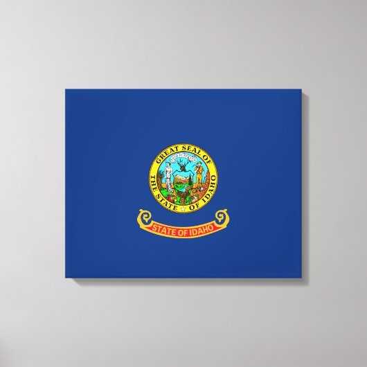 Vlaggenontwerp Idaho-staat Canvas Afdruk (Voorkant)